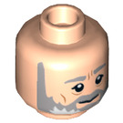 LEGO Leichtes Fleisch Obi Wan Kenobi Minifigure Kopf (Einbau-Vollbolzen) (3626 / 17873)