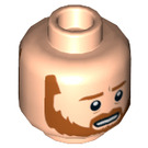 LEGO Light Flesh Obi-Wan Kenobi Minifigure Head (Recessed Solid Stud) (3626 / 66475)