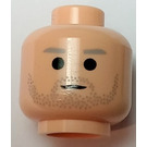 LEGO Light Flesh Owen Lars Head (Safety Stud) (3626)