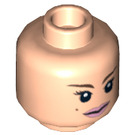 LEGO Lys hud Padme Amidala med Hvit Antrekk Minifigur Hode (Forsenket solid knott) (3626 / 14349)