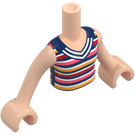 LEGO Licht vleeskleurig Paisley met Stripey Top Friends Torso (92456)