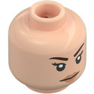 LEGO Lys hud Pansy Parkinson med Grå Cardigan Minifigur Hode (Forsenket solid knott) (3626 / 101481)