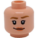 LEGO Beige Léger Phoebe Buffay Tête (Montant solide encastré) (3626 / 77728)