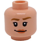 LEGO Light Flesh Phoebe Buffay Head (Recessed Solid Stud) (3626 / 77728)