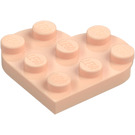 LEGO Světlá tělová Deska 3 x 3 Kolo Srdce (39613)