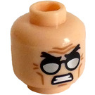 LEGO Light Flesh Professor Hugo Strange Minifigure Head (Recessed Solid Stud) (3626 / 36137)