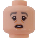 LEGO Leichtes Fleisch Professor Pomona Sprout Schmucklos Kopf (Einbau-Vollbolzen) (3626)