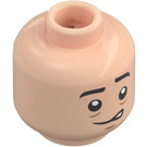 LEGO Beige Léger Professeur Quirrell Tête (Montant solide encastré) (3274 / 108520)