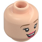 LEGO Light Flesh Rapunzel Minifigure Head (Recessed Solid Stud) (3274 / 104019)