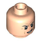 LEGO Leichtes Fleisch Rene Belloq Minifigure Kopf (Einbau-Vollbolzen) (3626 / 75554)
