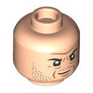 LEGO Light Flesh Robert Muldoon Minifigure Head (Recessed Solid Stud) (3274 / 103572)