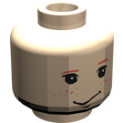 LEGO Leichtes Fleisch Ron Weasley Minifigure Kopf mit Dekoration (Sicherheitsbolzen) (3626)