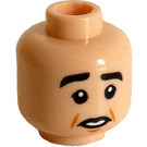 LEGO Světlá tělová Ross Geller Hlava (Zapuštěný pevný cvoček) (3626 / 77722)