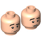 LEGO Light Flesh Ross Geller Head (Recessed Solid Stud) (3626 / 77722)