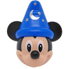 LEGO Leichtes Fleisch Sorcerer Mickey mit Blau Hut mit Silber Moon und Stars (102039)