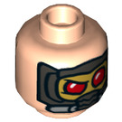 LEGO Light Flesh Star-Lord Minifigure Head (Recessed Solid Stud) (3626 / 35982)