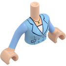 LEGO Carne claro Stephanie con Luz Azul Traje Friends Torso (73152 / 92456)