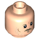 LEGO Light Flesh Tobias Beckett Minifigure Head (Recessed Solid Stud) (3626)