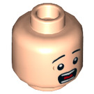 LEGO Light Flesh Truck Driver Minifigure Head (Recessed Solid Stud) (3626 / 20092)