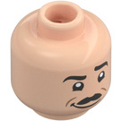 LEGO Beige Léger Walt Disney Minifigurine Tête (Montant solide encastré) (3274 / 104061)