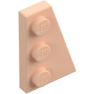 LEGO Light Flesh Wedge Plate 2 x 3 Wing Right  (43722)