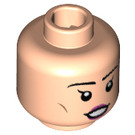 LEGO Leichtes Fleisch Wonder Twin Jayna Minifigure Kopf (Einbau-Vollbolzen) (3626 / 36142)
