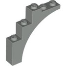 LEGO Lysegrå Hvælving 1 x 5 x 4 Regelmæssig bue, uforstærket underside (2339 / 14395)