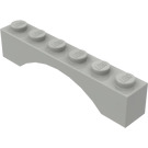 LEGO Světle šedá Klenba 1 x 6 Průběžný luk (3455)