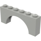 LEGO Light Gray Arch 1 x 6 x 2 Thick Top and Reinforced Underside (3307)