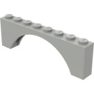 LEGO Lysegrå Hvælving 1 x 8 x 2 Tyk top og forstærket underside (3308)