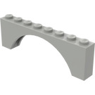 LEGO Light Gray Arch 1 x 8 x 2 Thick Top and Reinforced Underside (3308)
