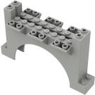 LEGO Light Gray Arch 2 x 12 x 6 Wall with Slopes (30272)