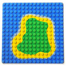 LEGO Gris clair Plaque de Base 16 x 16 avec Island et Water (6098)