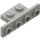 LEGO Hellgrau Halterung 1 x 2 - 1 x 4 mit abgerundeten Ecken (2436 / 10201)