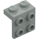 LEGO Light Gray Bracket 1 x 2 with 2 x 2 (21712 / 44728)