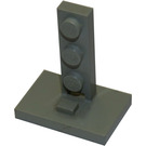 LEGO Hellgrau Halterung 2 x 3 mit 1 x 3 Zug Signal Stand (4169)