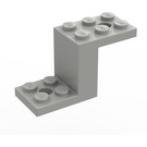 LEGO Light Gray Bracket 2 x 5 x 2.3 without Inside Stud Holder (6087)