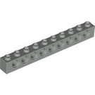 LEGO Lichtgrijs Steen 1 x 10 met Gaten (2730)