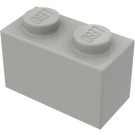 LEGO Light Gray Brick 1 x 2 with Bottom Tube (3004 / 93792)