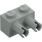 LEGO Light Gray Brick 1 x 2 with Pins (30526 / 53540)