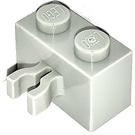 LEGO Grigio chiaro Mattoncino 1 x 2 con Verticale Clip (Spazio vuoto nella clip) (30237)