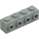 LEGO Světle šedá Kostka 1 x 4 s 4 Cvočky na Jeden Postranní (30414)