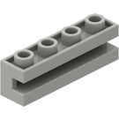 LEGO Světle šedá Kostka 1 x 4 s drážkou (2653)