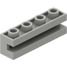 LEGO Hellgrau Backstein 1 x 4 mit Nut (2653)
