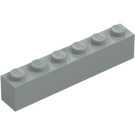 LEGO Ljusgrå Kloss 1 x 6 (3009 / 30611)