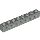 LEGO Hellgrau Backstein 1 x 8 mit Löcher (3702)