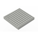 LEGO Ljusgrå Kloss 10 x 10 utan bottenrör eller korsstöd