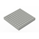 LEGO Lichtgrijs Steen 10 x 10 zonder bodembuizen of dwarssteunen