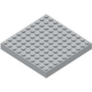 LEGO Gris clair Brique 10 x 10 sans tubes inférieurs avec plus Cross Support