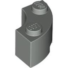 LEGO Grigio chiaro Mattoncino 2 x 2 Rotondo Angolo con intaglio per bottoncino e lato inferiore cavo (3063 / 45417)